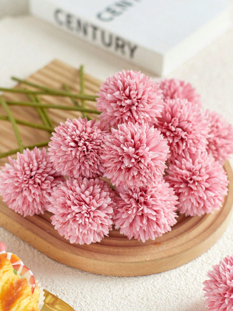 Fiori a sfera di colore bianco/azzurro/beige/rosa scuro