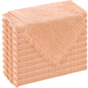 Tovagliolo di stoffa morbido 30*30cm. Rosa