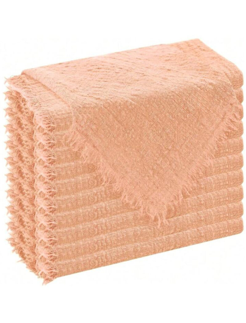 Tovagliolo di stoffa morbido 30*30cm. Rosa