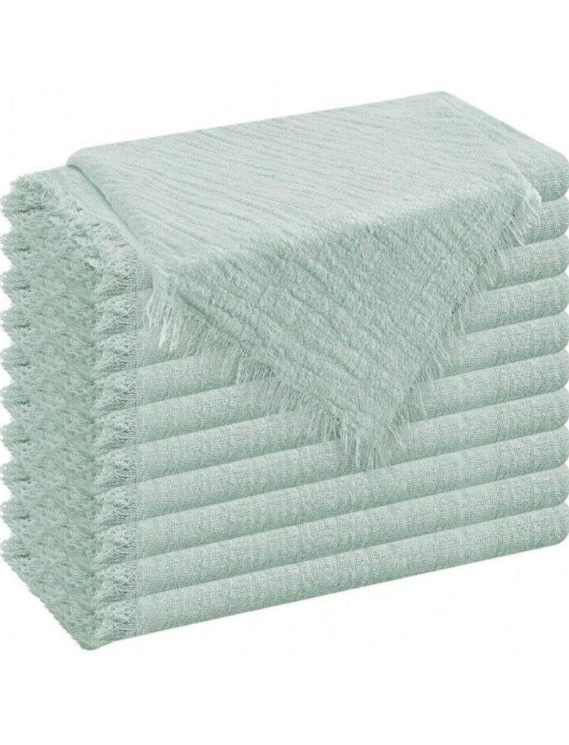 Tovagliolo di stoffa morbido 30*30cm. Verde chiaro