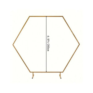 Arco esagonale in metallo h 220cm