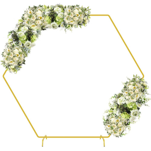 Arco esagonale in metallo h 220cm