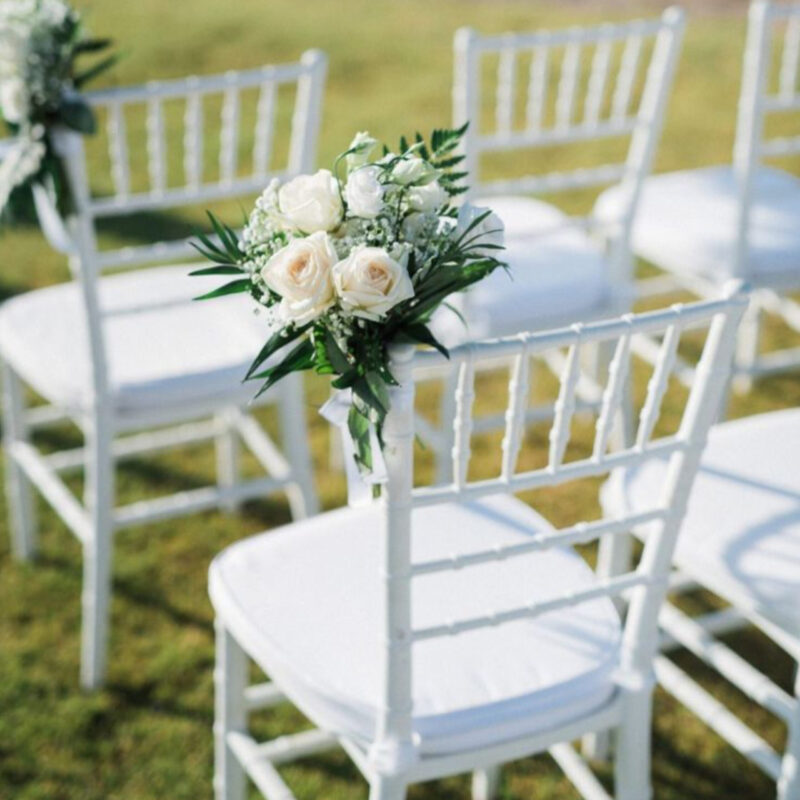Sedia Chiavari modello Tiffany Bianco