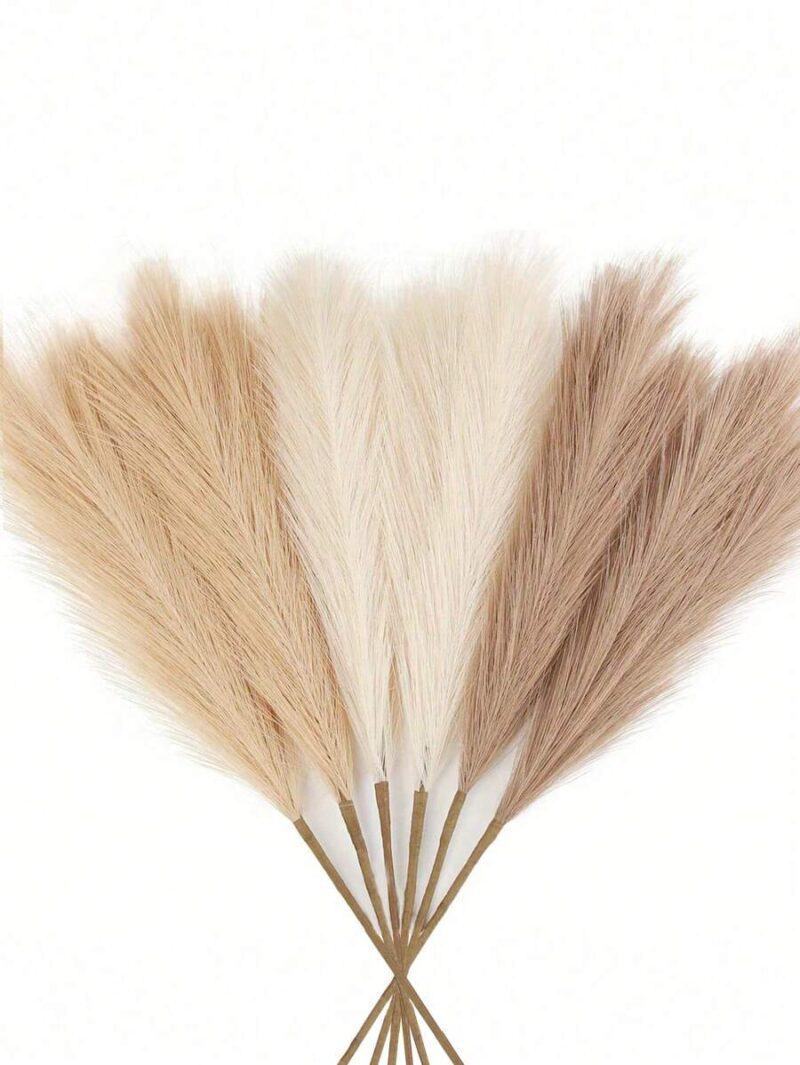 Pampas artificiale di colore bianco/rosa/beige