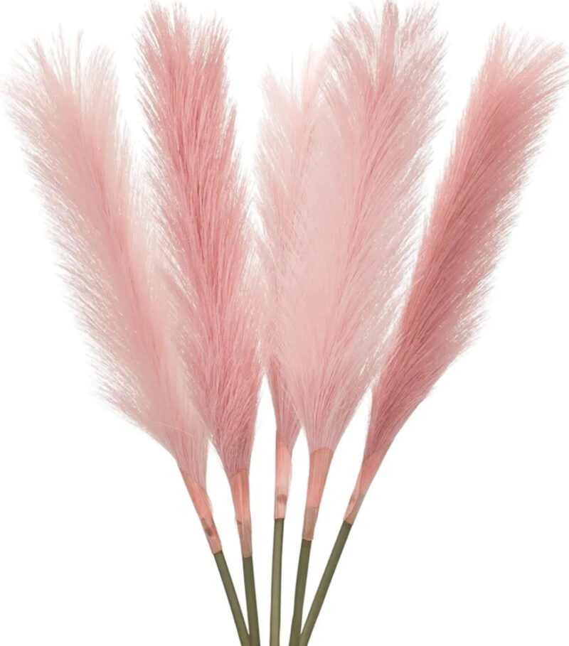 Pampas artificiale di colore bianco/rosa/beige