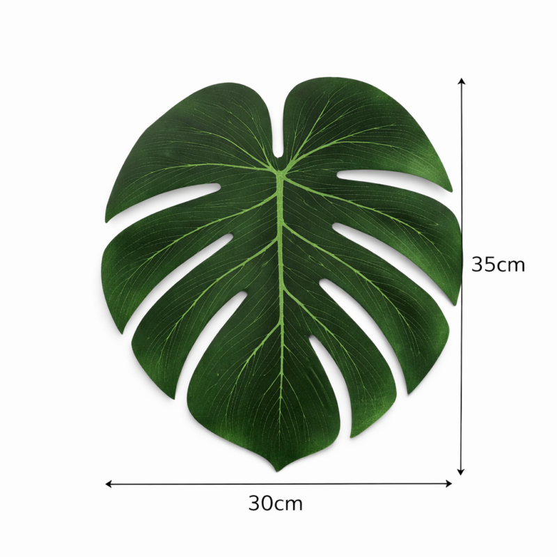 Decorazione sottopiatto. Foglia Tropicale 35cm