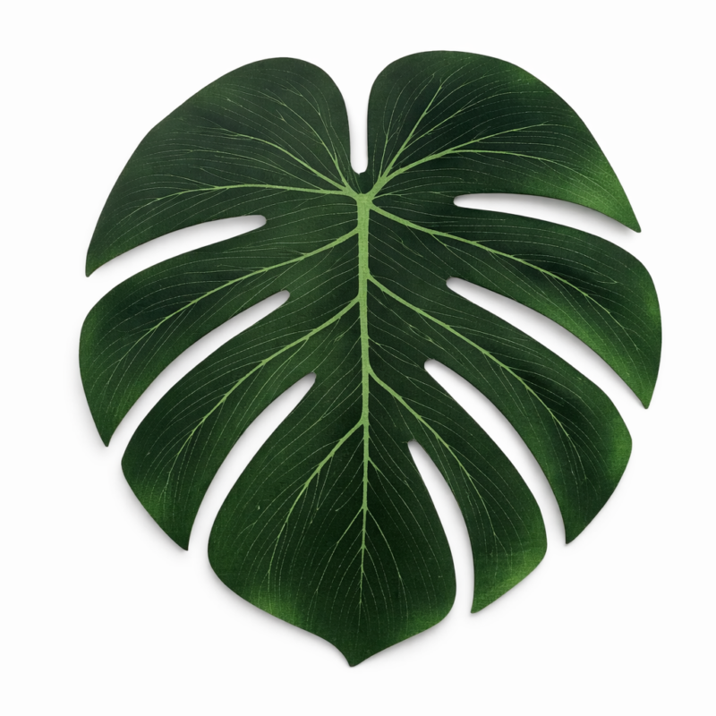 Decorazione sottopiatto. Foglia Tropicale 35cm