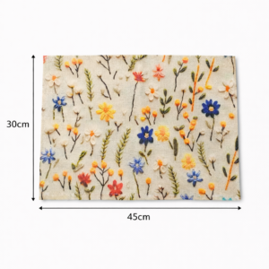 Decorazione sottopiatto. Lino con I fiori 30*45cm
