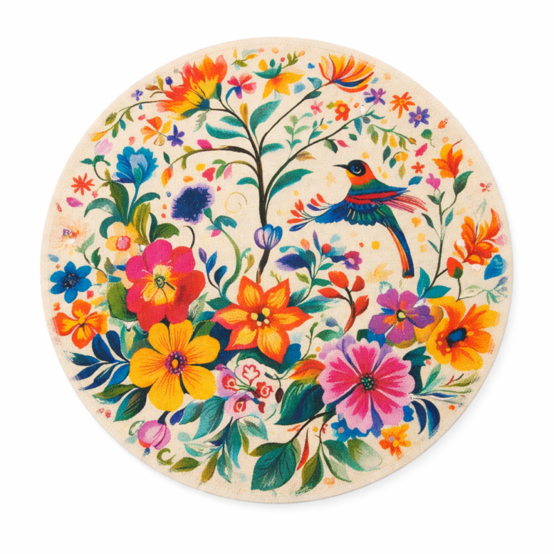 Decorazione sottopiatto. Fiori multicolori 37cm