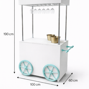 Carello self bar / candy bar per eventi 190*100*60cm