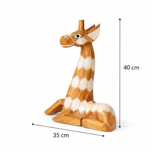 Decorazione 2 giraffe h 40cm