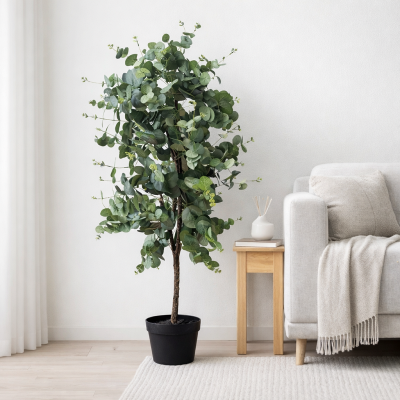 Albero eucalipto con vaso h 110cm