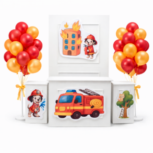 Set strutture per eventi 4pz. Bancone, backdrop, 2 colonnine