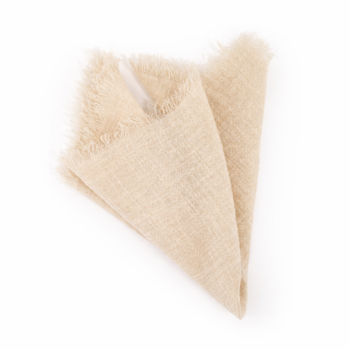 Tovagliolo di stoffa morbido 30*30cm. Beige