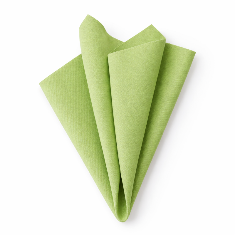 Tovagliolo di stoffa cottone 45*45cm. Verde lime chiaro