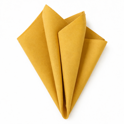 Tovagliolo di stoffa cottone 45*45cm. Giallo senape