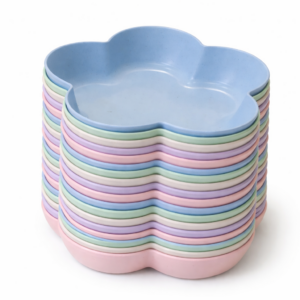 Kit multicolori. Piattini di plastica resistente. 20 pezzi