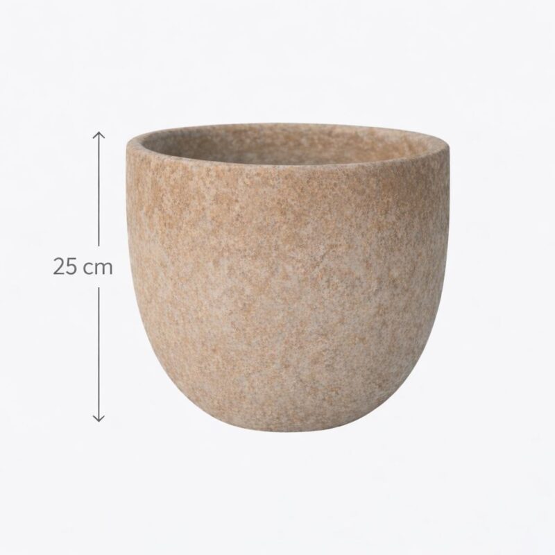 Vaso ceramica grigio h 25cm